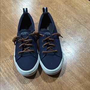 Sperry Blue and Brown Sneakers with Classic Style